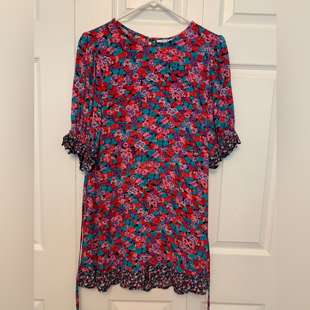 Rixo x Target Pink Floral Mini Dress size 12 NWT